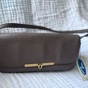Vintage Marlo Genuine Leather Taupe Purse- NWT